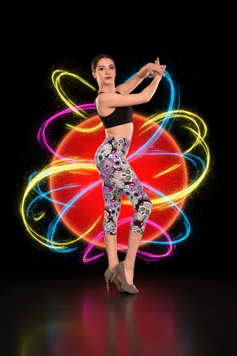 Dramatic dance pose