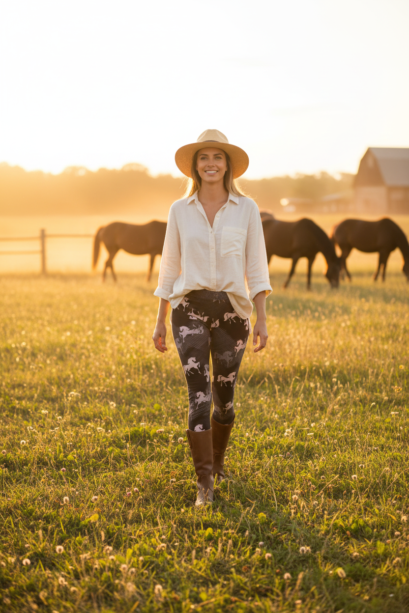 Pasture golden hour