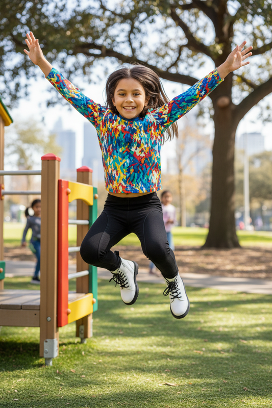Black Leggings Kids Lifestyle