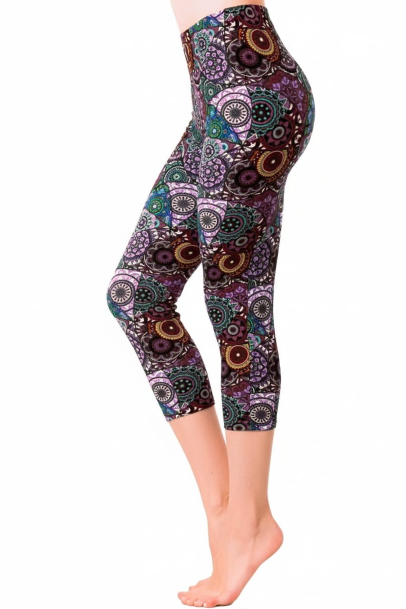 Professional product shot of Aloha capris - cropped length
