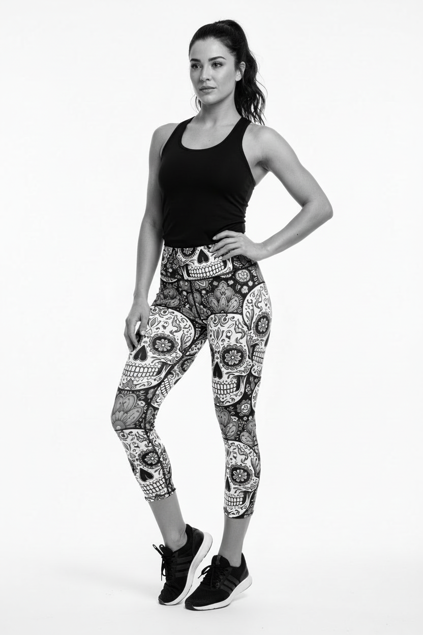 Sugar Skulls true capri length